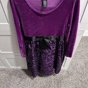 Holiday Editions Purple Velvet Dress